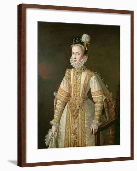 Anne of Austria (1549-80) Queen of Spain, c.1571-Alonso Sanchez Coello-Framed Giclee Print