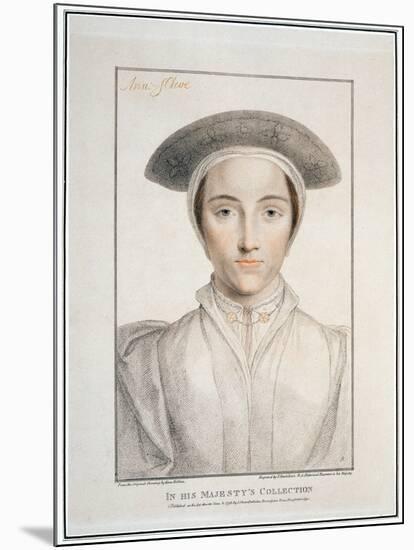 Anne of Cleves, 1539, (1796)-Francesco Bartolozzi-Mounted Giclee Print