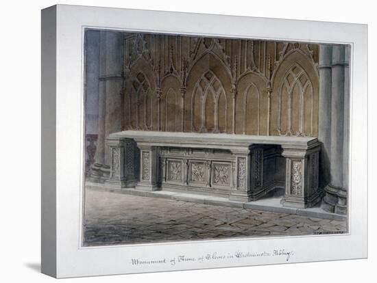 Anne of Cleves' Monument, Westminster Abbey, London, 1829-John Chessell Buckler-Stretched Canvas