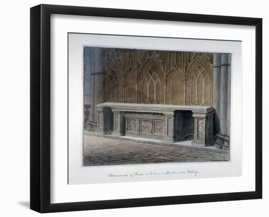 Anne of Cleves' Monument, Westminster Abbey, London, 1829-John Chessell Buckler-Framed Giclee Print