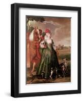 Anne of Denmark, 1617-Paul van Somer-Framed Giclee Print
