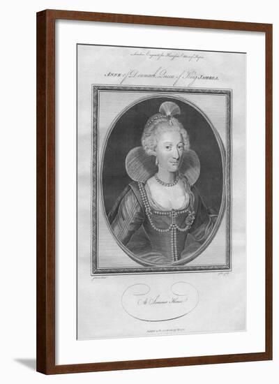Anne of Denmark, Queen of King James I, 1786-null-Framed Giclee Print