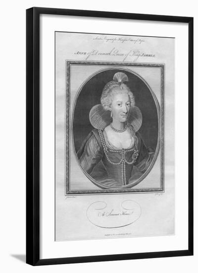 Anne of Denmark, Queen of King James I, 1786-null-Framed Giclee Print