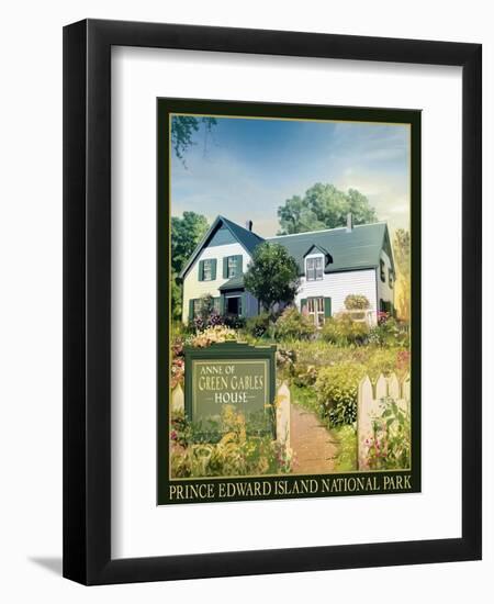 Anne of Green Gables House-Old Red Truck-Framed Giclee Print