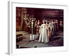 Anne Of The Thousand Days, Richard Burton, Genevieve Bujold, 1969-null-Framed Photo