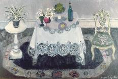 Still Life on Table (Oil on Canvas)-Anne Redpath-Giclee Print