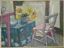 Grey and White Interior (Oil on Canvas)-Anne Redpath-Giclee Print