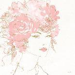 Floral Figures I Pink Gold Sq-Anne Tavoletti-Art Print