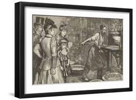 Annealing Furnace at Tower Hill, from the Graphic, 1895-Charles Paul Renouard-Framed Giclee Print