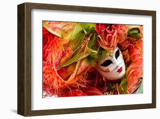 Annecy Festival Carnival Mask-null-Framed Art Print