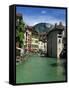 Annecy, Lake Annecy, Rhone Alpes, France, Europe-Stuart Black-Framed Stretched Canvas