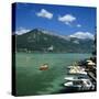 Annecy, Lake Annecy, Rhone Alpes, France, Europe-Stuart Black-Stretched Canvas