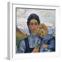 Annetta and Alberto, in 1904, 1904-Giovanni Giacometti-Framed Giclee Print