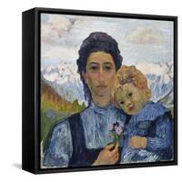 Annetta and Alberto, in 1904, 1904-Giovanni Giacometti-Framed Stretched Canvas