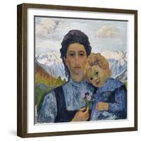 Annetta and Alberto, in 1904, 1904-Giovanni Giacometti-Framed Giclee Print