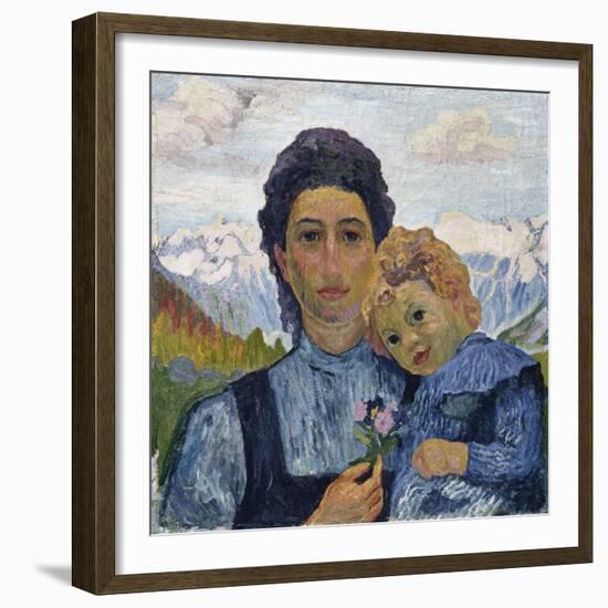 Annetta and Alberto, in 1904, 1904-Giovanni Giacometti-Framed Giclee Print