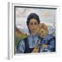 Annetta and Alberto, in 1904, 1904-Giovanni Giacometti-Framed Giclee Print