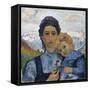 Annetta and Alberto, in 1904, 1904-Giovanni Giacometti-Framed Stretched Canvas