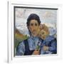 Annetta and Alberto, in 1904, 1904-Giovanni Giacometti-Framed Giclee Print