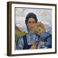 Annetta and Alberto, in 1904, 1904-Giovanni Giacometti-Framed Giclee Print