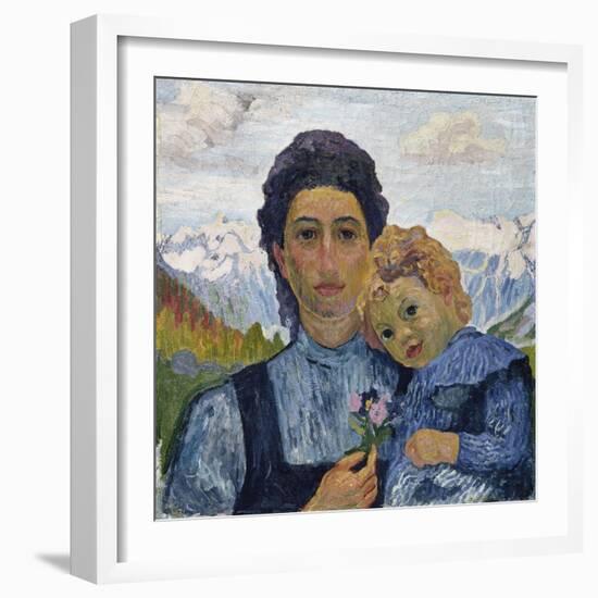 Annetta and Alberto, in 1904, 1904-Giovanni Giacometti-Framed Giclee Print