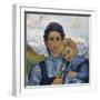 Annetta and Alberto, in 1904, 1904-Giovanni Giacometti-Framed Giclee Print