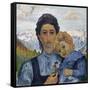 Annetta and Alberto, in 1904, 1904-Giovanni Giacometti-Framed Stretched Canvas