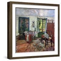 Annette in an Interior; Annette Dans Un Interieur, C.1903-Edouard Vuillard-Framed Giclee Print