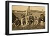 Annette Roy Said to Be 7 and Napoleon Ruel Said to Be 9 Picking Cranberries at Smart's Bog-Lewis Wickes Hine-Framed Photographic Print