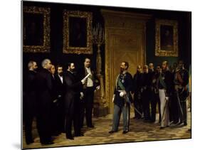 Annexation of Italy Presented to Victor Emmanuel II by Tuscan Delegates-Giovanni Mochi-Mounted Giclee Print