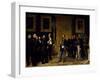 Annexation of Italy Presented to Victor Emmanuel II by Tuscan Delegates-Giovanni Mochi-Framed Giclee Print