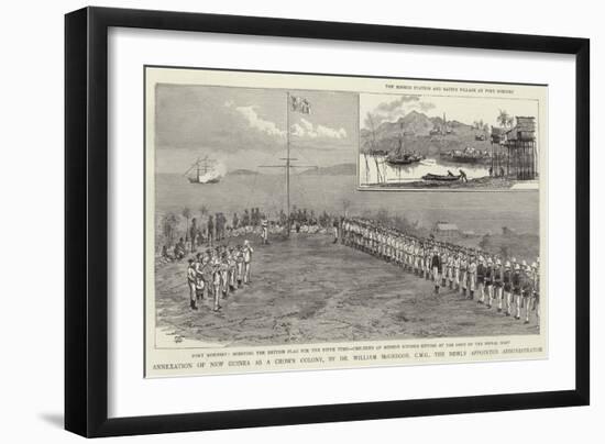 Annexation of New Guinea as a Crown Colony-null-Framed Giclee Print