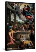Annibale Carracci / 'The Assumption of the Virgin Mary', ca. 1587, Italian School, Oil on canva...-ANNIBALE CARRACCI-Framed Poster
