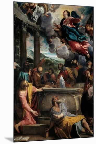 Annibale Carracci / 'The Assumption of the Virgin Mary', ca. 1587, Italian School, Oil on canva...-ANNIBALE CARRACCI-Mounted Poster
