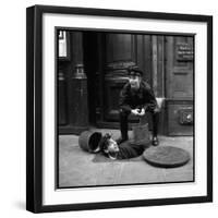 Annie Cordy and Luis Mariano on a Shooting, Wearing a Costume-Marcel Begoin-Framed Photographic Print