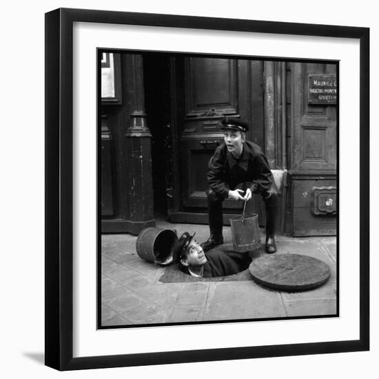 Annie Cordy and Luis Mariano on a Shooting, Wearing a Costume-Marcel Begoin-Framed Photographic Print