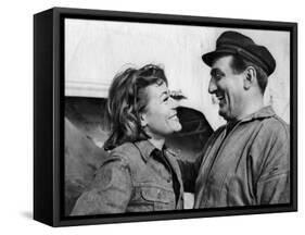 Annie Girardot and Lino Ventura: Le Bateau D'Emile, 1962-Marcel Dole-Framed Stretched Canvas