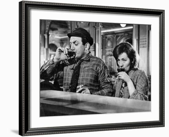 Annie Girardot and Lino Ventura: Le Bateau D'Emile, 1962-Marcel Dole-Framed Photographic Print