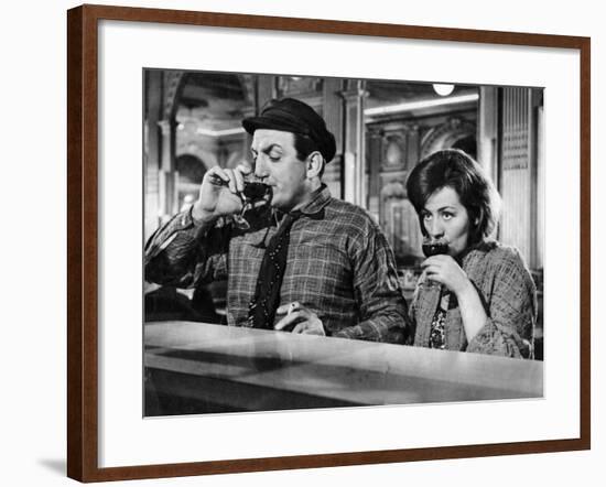 Annie Girardot and Lino Ventura: Le Bateau D'Emile, 1962-Marcel Dole-Framed Photographic Print