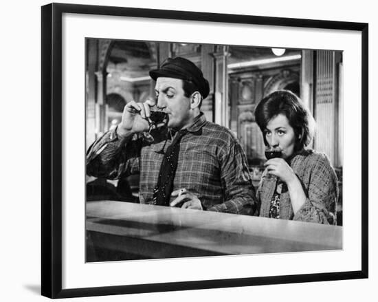 Annie Girardot and Lino Ventura: Le Bateau D'Emile, 1962-Marcel Dole-Framed Photographic Print