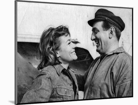 Annie Girardot and Lino Ventura: Le Bateau D'Emile, 1962-Marcel Dole-Mounted Photographic Print