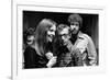 ANNIE HALL, 1977 directed by Woody Allen Diane Keaton, Woody Allen and Tony Roberts (b/w photo)-null-Framed Photo