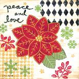 Happy Noel Poinsettia-Annie LaPoint-Stretched Canvas