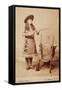 Annie Oakley Cabinet Photo-A.J. Wood-Framed Stretched Canvas