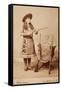 Annie Oakley Cabinet Photo-A.J. Wood-Framed Stretched Canvas