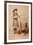 Annie Oakley Cabinet Photo-A.J. Wood-Framed Art Print