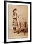 Annie Oakley Cabinet Photo-A.J. Wood-Framed Art Print