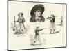 Annie Oakley Entertains with Feats of Skillful Marksmanship-null-Mounted Photographic Print