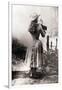 Annie Oakley Shooting over Shoulder-null-Framed Photographic Print