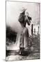 Annie Oakley Shooting over Shoulder-null-Mounted Photographic Print